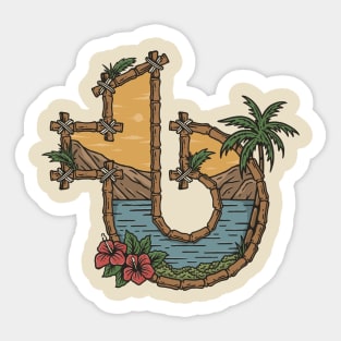 Team Building in Hawaii Sticker